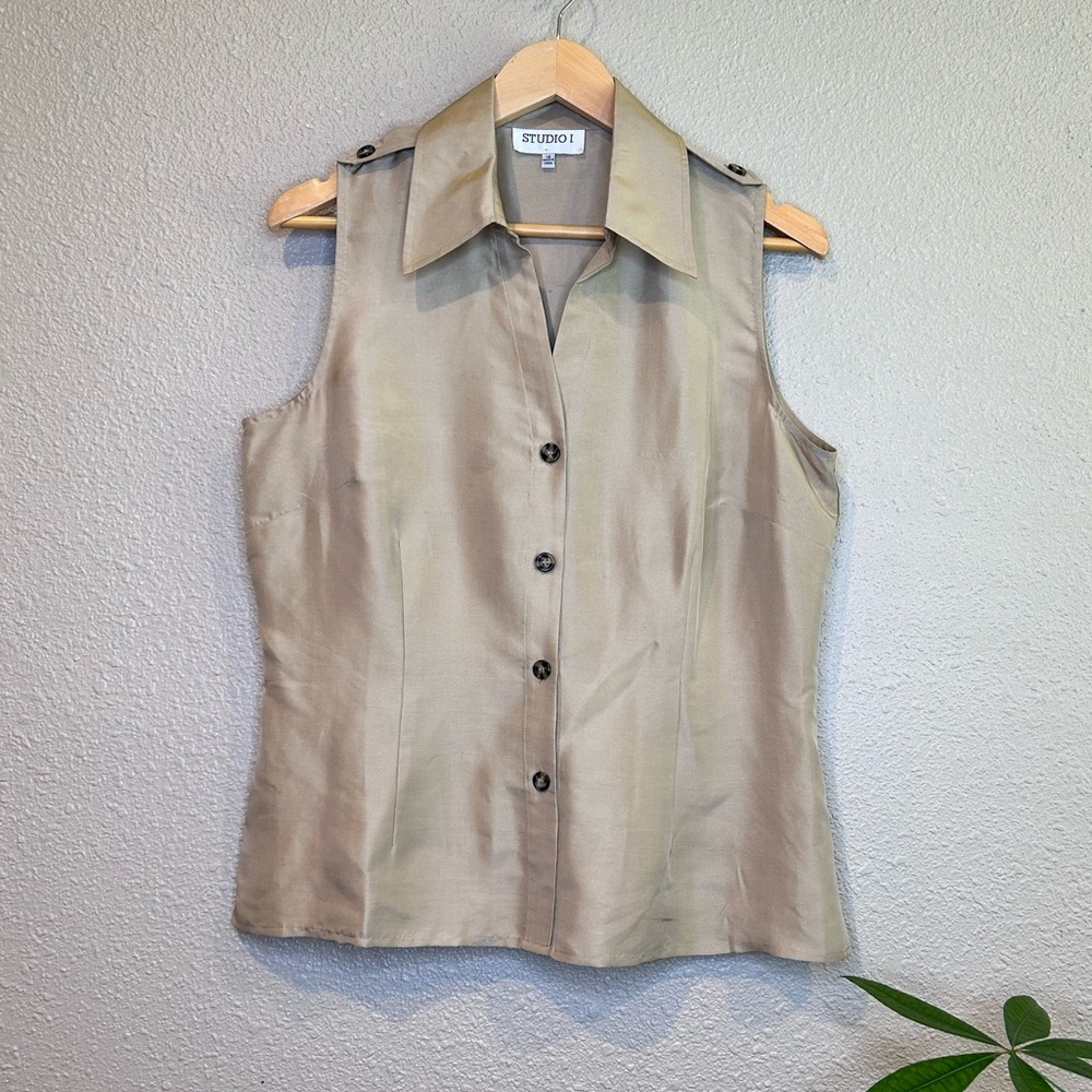 Vintage Studio 1 Silk Button Down